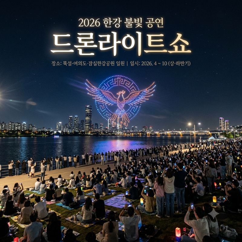 "앞으로 딱 세 번" 한강 드론라이트쇼 하반기 일정 시간 명당 위치 주차 애견동반 뚝섬한강공....