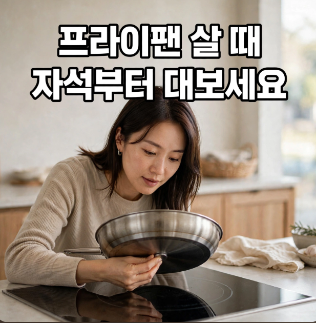 인덕션 프라이팬 고를 때 자석 테스트부터 해보세요