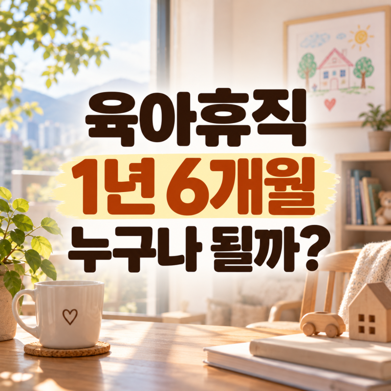 육아휴직 1년 6개월 누구나 될까? 2026년 가장 헷갈리는 조건