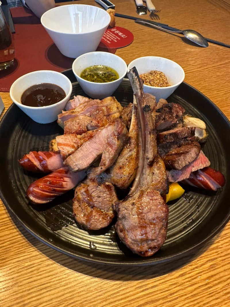 [가평 아난티 맛집] 16개월 아기랑 라포레(La Foret) 야식당 BBQ 플래터 내돈내산 찐 후기!  (ft. 40....
