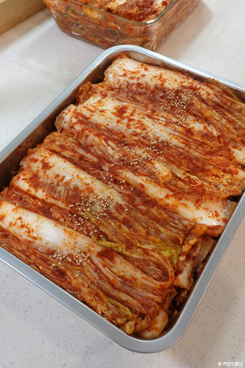배추김치 담그는 법 배추 2포기 김치양념 레시피