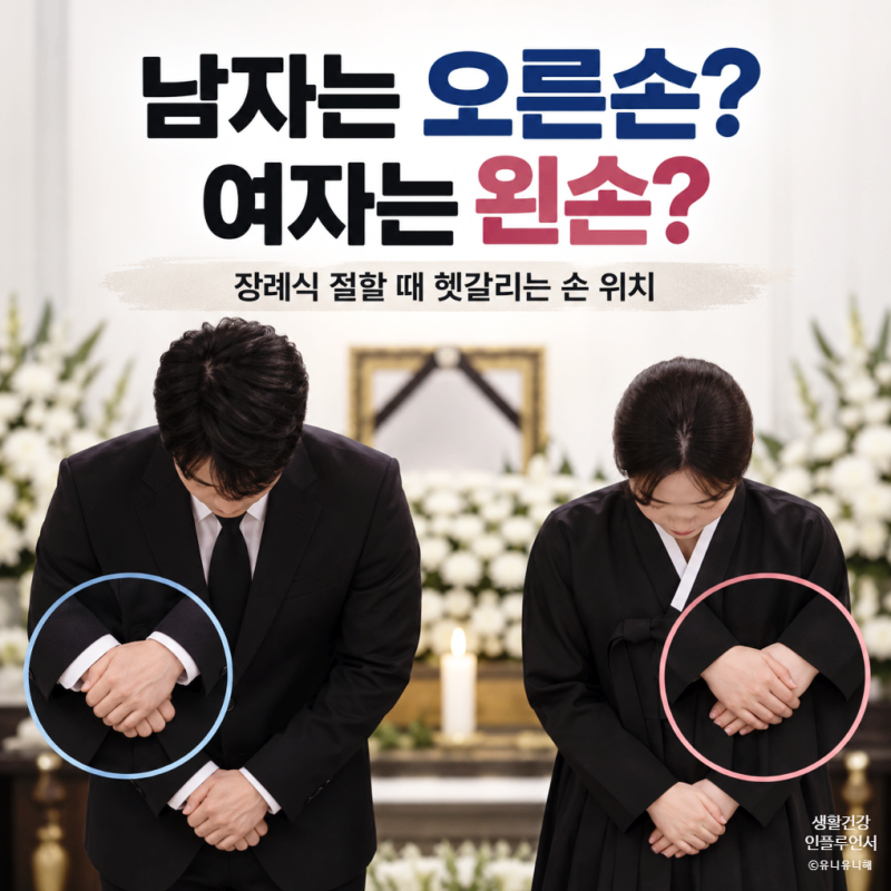장례식 절 손 위치 남녀 차이, 큰절 횟수와 종교별 조문 예절 실수 피하기