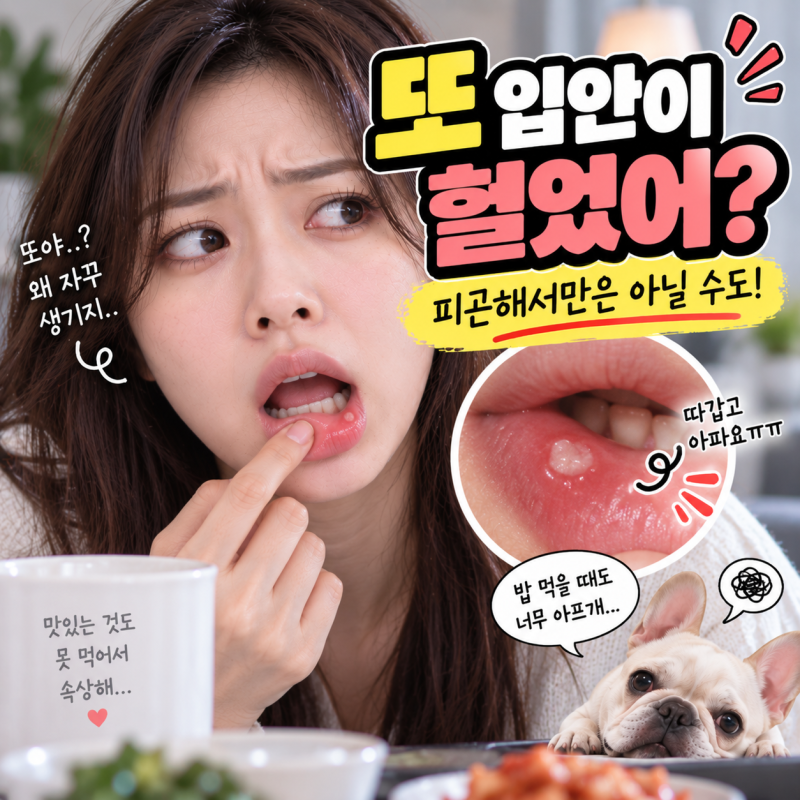 또 입안이 헐었어? 구내염이 자꾸 생기는 사람의 공통점