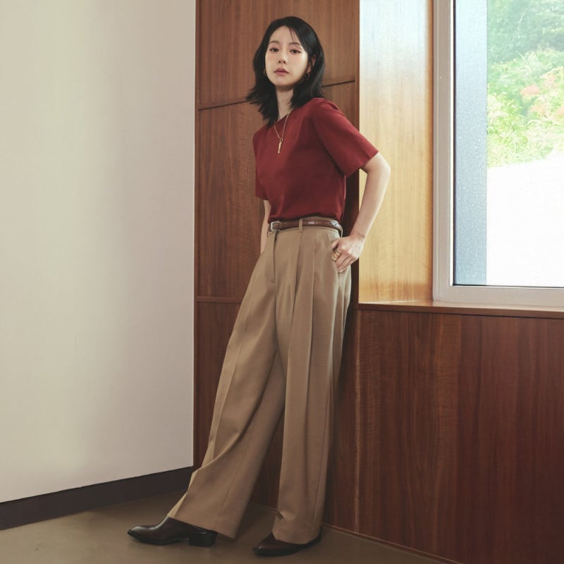 더엣지 FW 울혼방 팬츠 입어보니 이 느낌