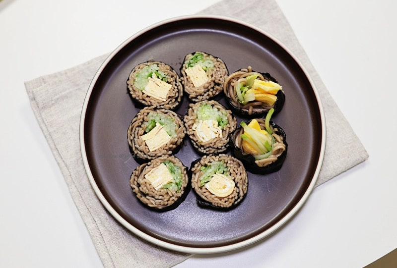 메밀김밥 만들기 밥없는 김밥 메밀 요리 레시피