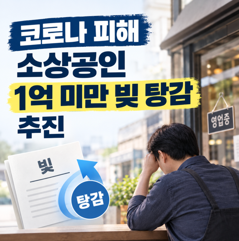 코로나 피해 소상공인 1억 미만 빚 탕감 사업 대상과 기준 완벽 가이드