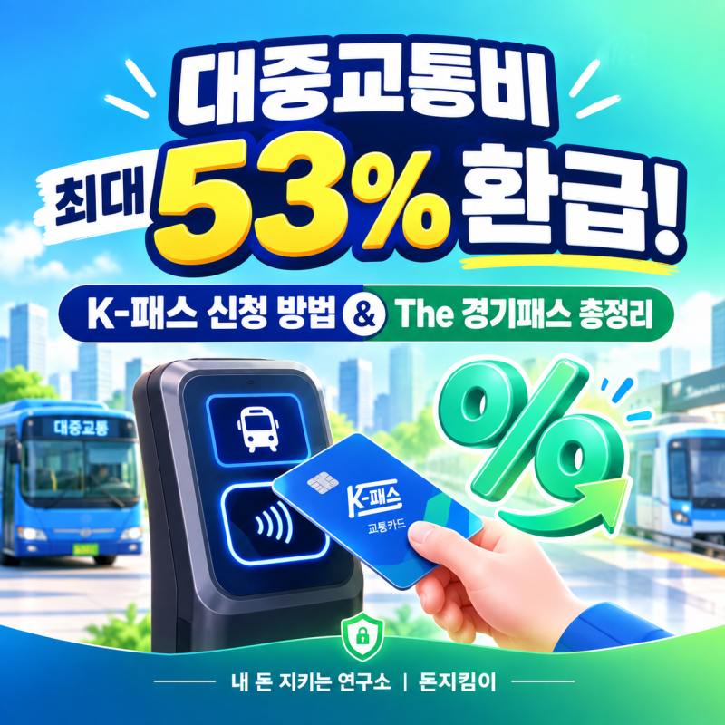 K-패스 카드 신청 방법 및 환급 혜택 총정리 (대중교통비 최대 53% 돌려받는 법, The 경기패스 ....