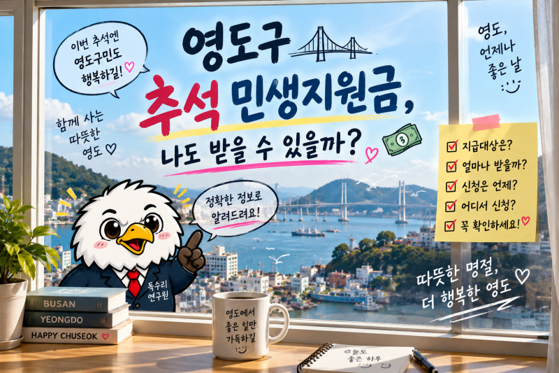 부산 영도구 추석 민생지원금, 나도 받을 수 있을까? 신청 전 이것부터 확인하세요