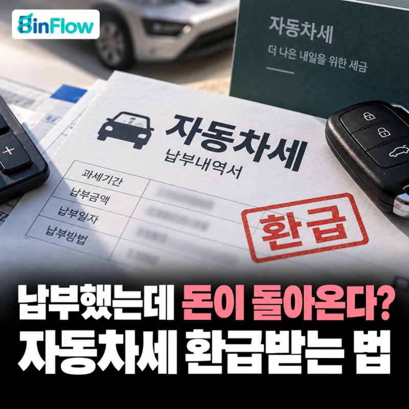 "연납으로 냈는데 어쩌지?" 2026년 자동차세 환급 신청 방법 및 환급액 계산해보니..