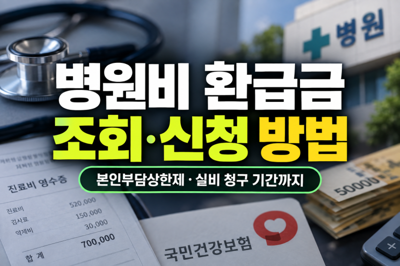 병원비 환급금 조회 신청 방법 정리 (+실비 기간)