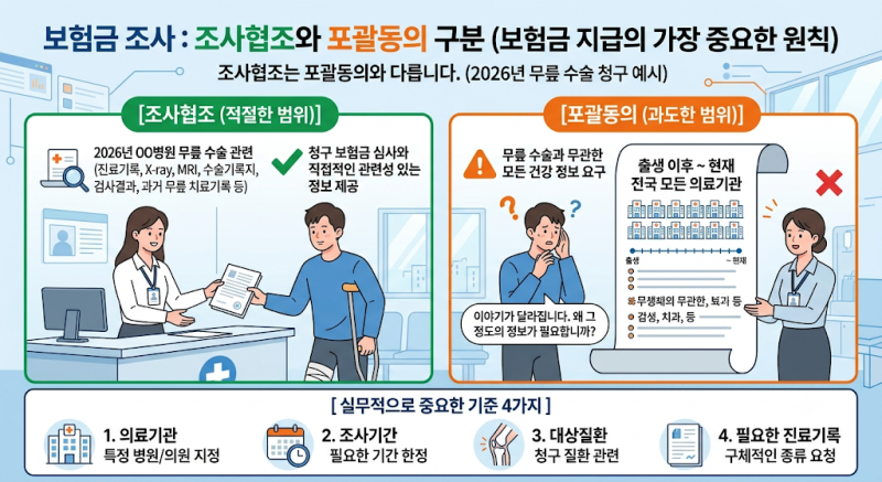 보험회사에서 보험금 조사 나온다면 어디까지 동의해야 할까?(상세버전)