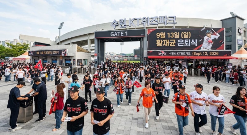 황재균 은퇴식 9월 13일 수원 KT위즈파크 롯데전 일정 및 정보 정리