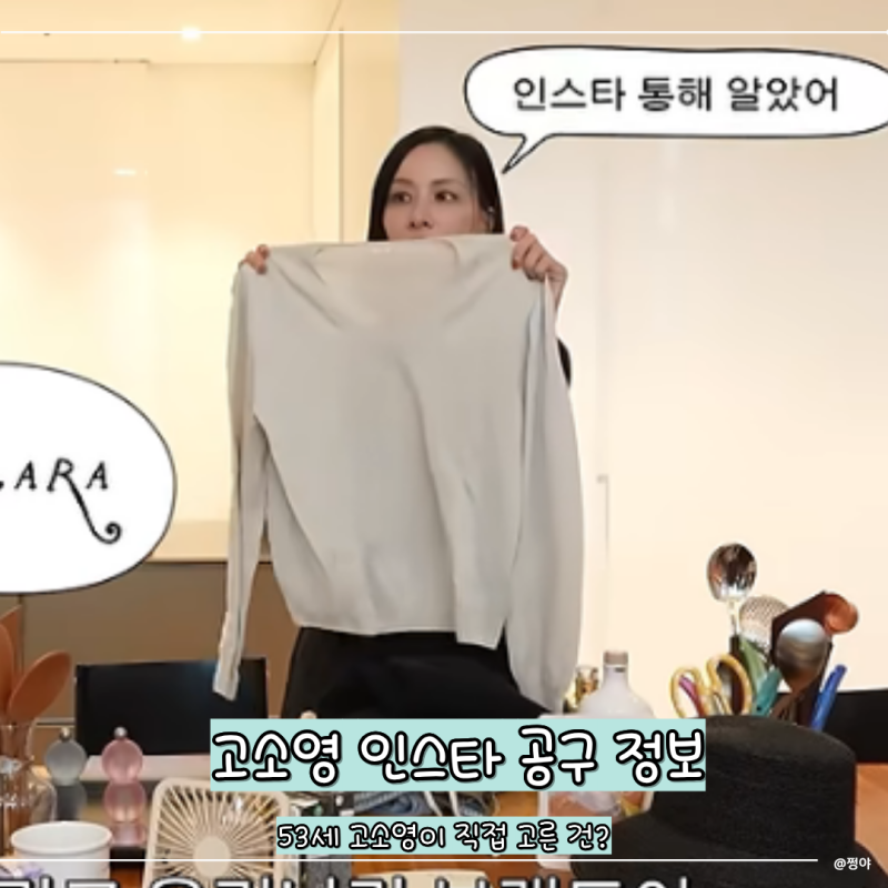 “53세 고소영이 직접 고른 건?” 고소영 인스타 공구 정보 총정리