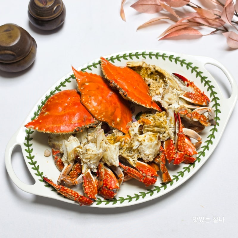비린내 없이 꽃게찜 하는법 찌는 시간 생물 꽃게 손질법
