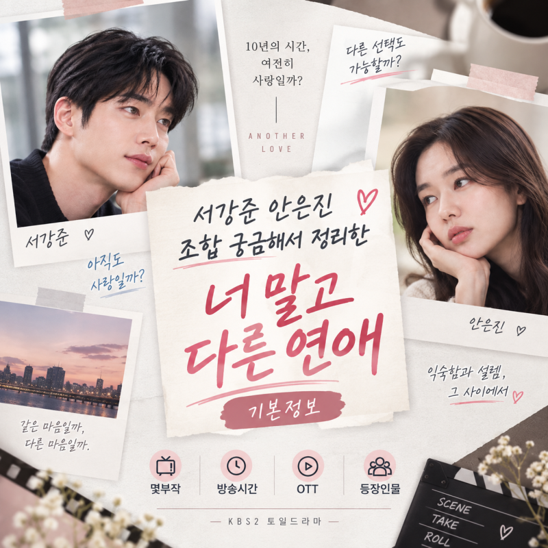 서강준 안은진 조합 궁금해서 정리한 너 말고 다른 연애 기본정보