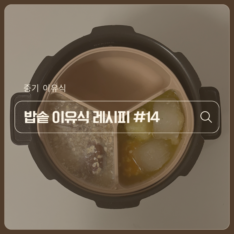 초간단 밥솥 이유식 | 8개월 중기 이유식 3일치 만들기#14