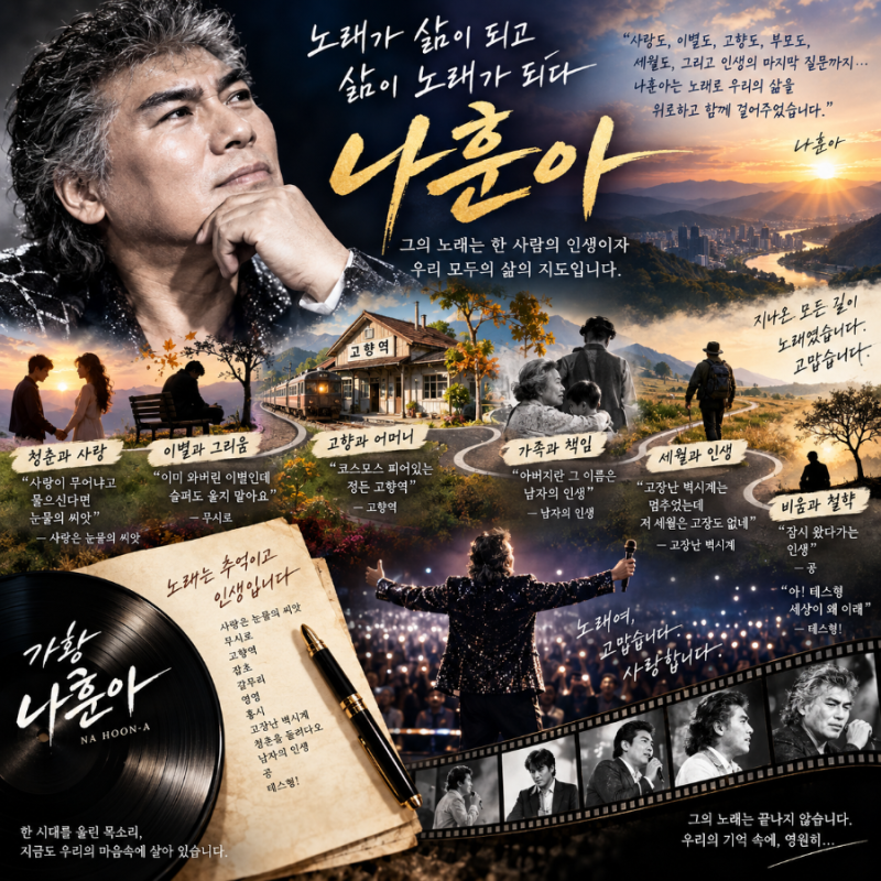 나훈아, 노래로 그린 한 사람의 인생 지도