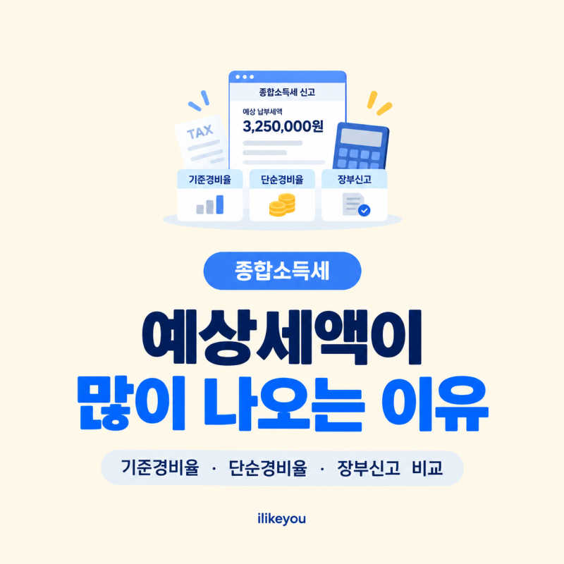 2026 종합소득세 기준경비율 예상세액 많이 나오는 이유 간편장부·필요경비·가산세