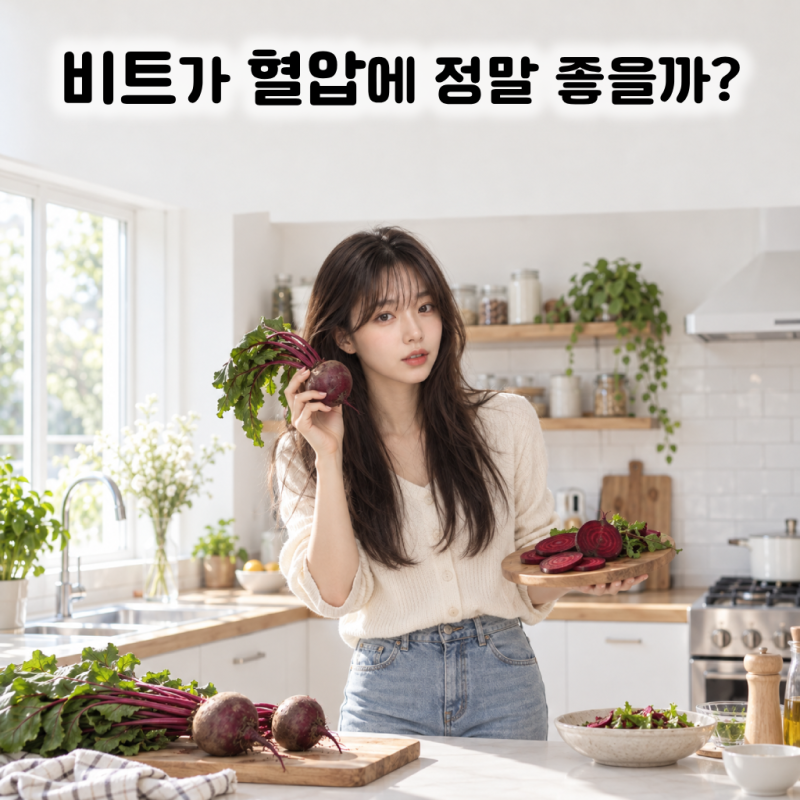 비트 매일 먹으면 혈압에 좋을까? 효능과 질산염·베타레인과 당 함량까지 따져보니