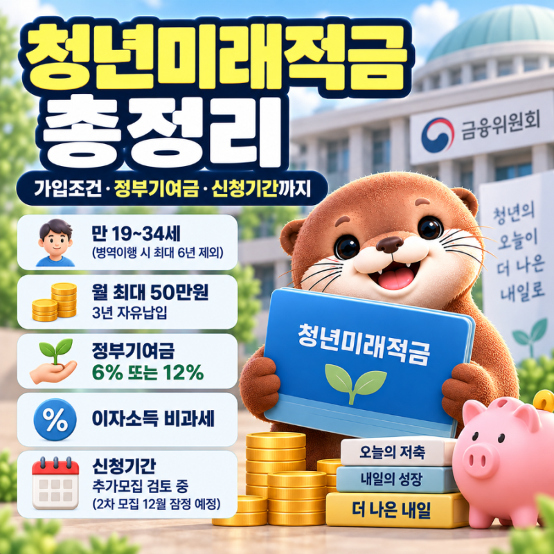 청년미래적금 총정리｜가입조건·정부기여금·신청기간까지