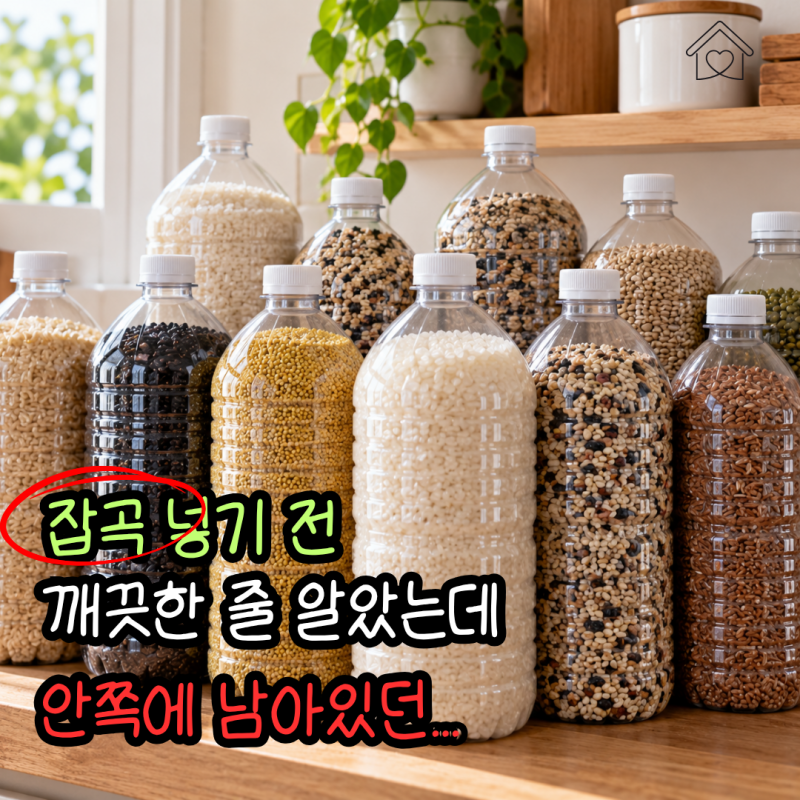 생수 페트병에 잡곡 넣었다면 잠깐만요… 안쪽에 "이것" 남았을 수 있습니다