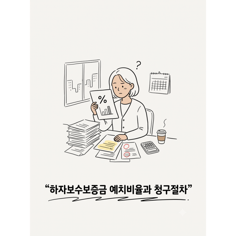 공동주택 하자보수보증금 예치비율과 청구절차, 공동주택관리법 제38조 입주자대표회의 서....