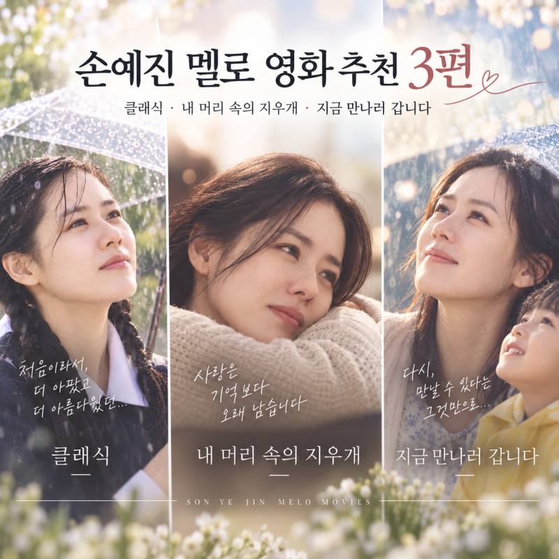3 Recommended Son Ye-jin Romance Movies: The Classic, A Moment to Remember, Be With You