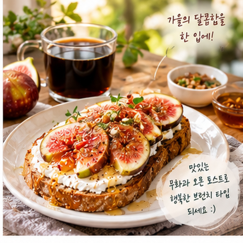 5분 완성 크림치즈 무화과 오픈 토스트 레시피｜물에 푹 담그면 망합니다! 9월 무화과 세척·....