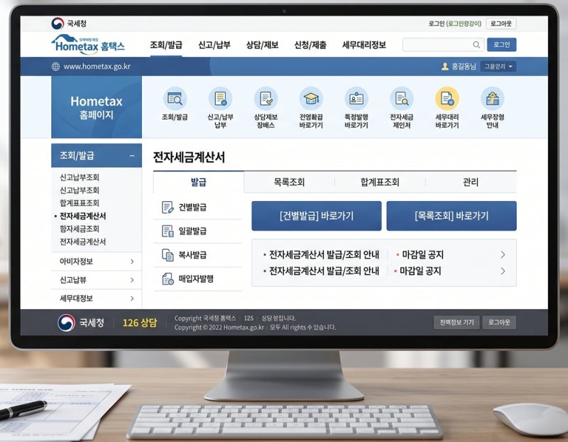 세무서 공짜 보안카드로 홈택스 전자세금계산서 발행방법 이거 하나로 해결!