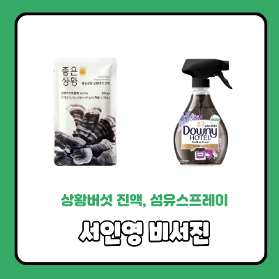 비서진 서인영 다우니 섬유 스프레이 탈취제 상황버섯 진액 이서진 김광규 정보