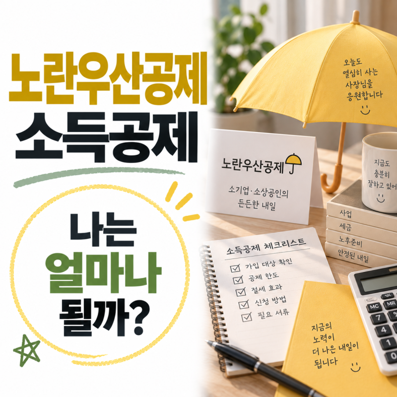노란우산공제 소득공제 믿고 꽉 채웠는데, 전부 빠지는 건 아니었다