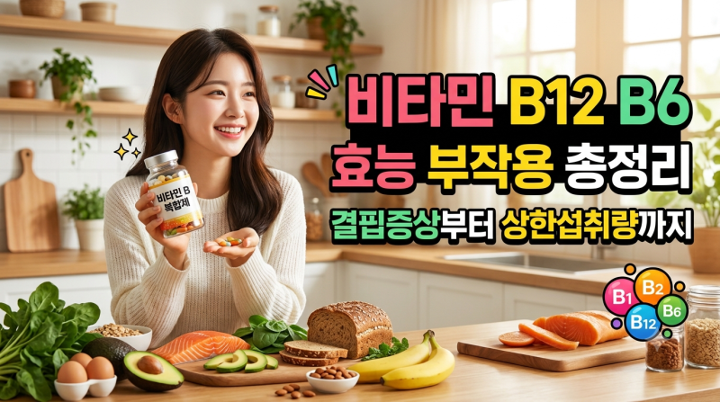비타민B12 B6 효능 부작용 총정리 – 결핍증상부터 상한섭취량까지