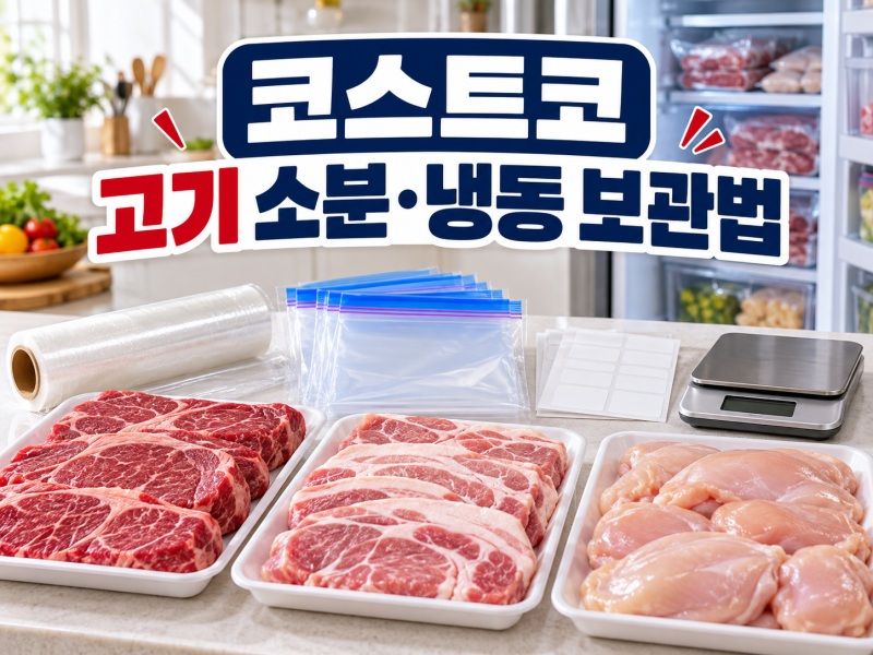 코스트코 고기 소분·냉동 보관법, 대용량 식재료 끝까지 맛있게 먹는 법