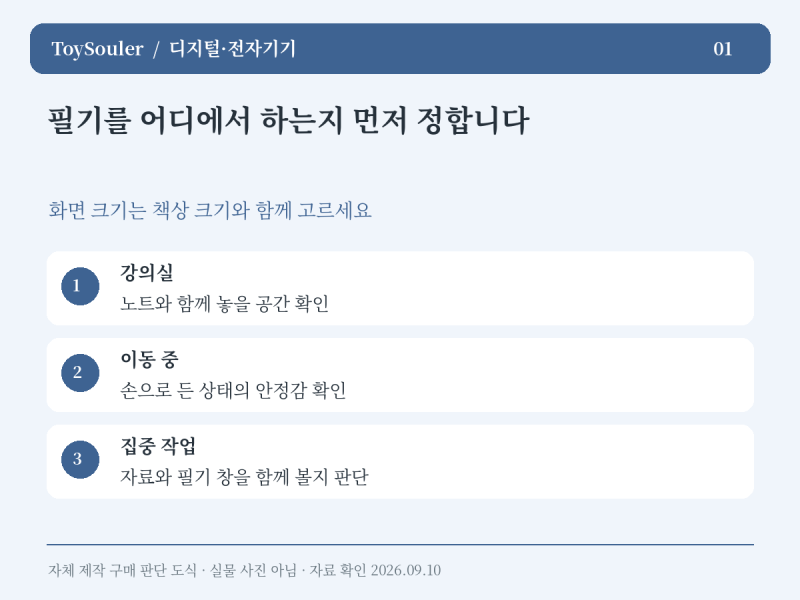 아이패드 에어 M4 11·13 선택｜30만 원 차이보다 중요한 필기와 휴대 방식