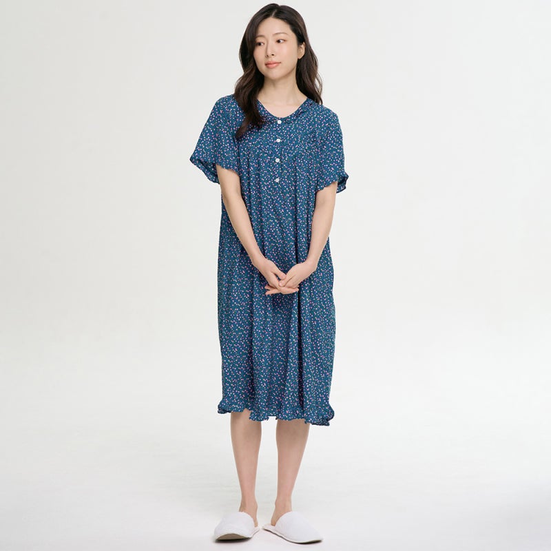 마린플라워 잠옷 원피스 여름 홈웨어 직접 입어본 후기