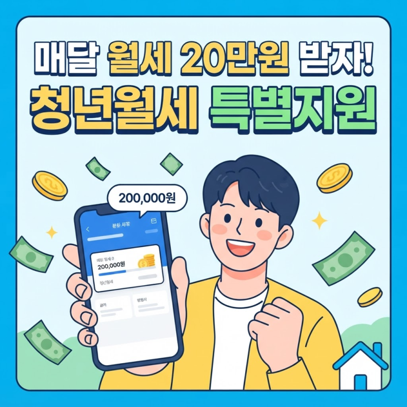 2026 청년월세 특별지원 신청방법 총정리, 월 20만원 몰라서 못 받는다