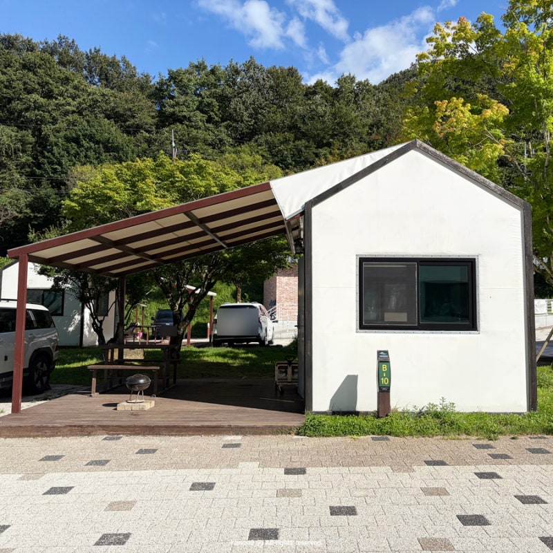 지리산 덕동야영장 하우스 특화야영장 B10