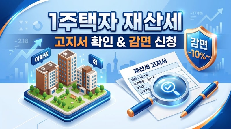 집 한 채뿐인데 재산세 고지서 금액 왜 올랐을까?