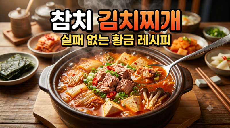 실패 없는 백종원 참치 김치찌개 맛있게 끓이는 법 (국물 맛의 비밀)