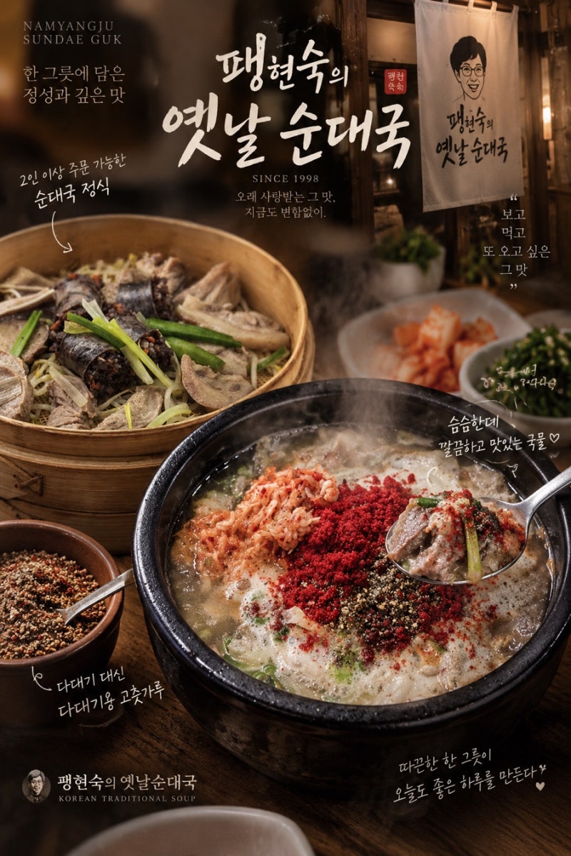 남양주 순대국 맛집 - 팽현숙의 옛날순대국 주말 웨이팅에도 줄 서는 이유