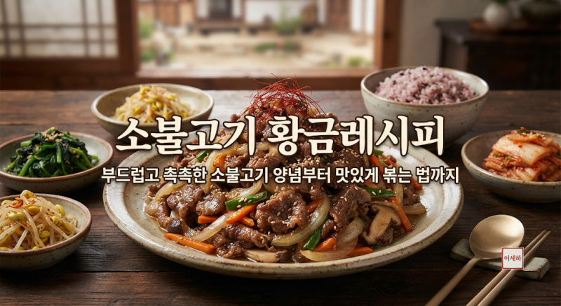 소불고기 황금레시피부드럽고 촉촉한 소불고기 양념부터 맛있게 볶는 법까지