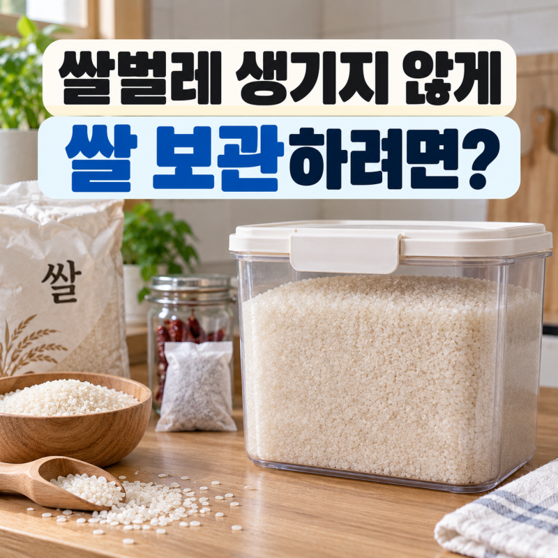 쌀 오래 보관하는 방법, 쌀벌레 생기지 않게 보관하려면