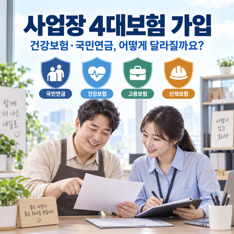 직원 4대보험 가입하면 대표자 건강보험·국민연금은 어떻게 달라질까?