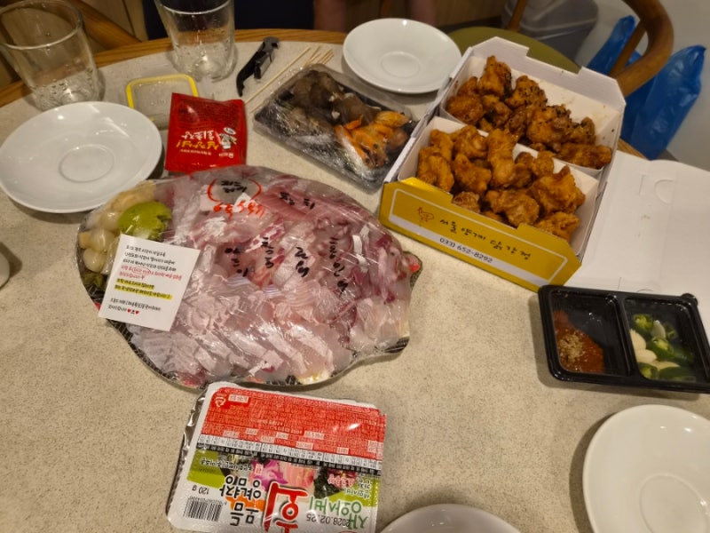[강릉] 강릉 여행 저녁 포장 주문진수산시장 해송횟집 & 강문 서울양계 추천