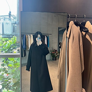 파사드패턴 쇼룸에서 가을겨울 코트 실착 후기(캐시미어 더블 코트, 캐시미어 발마칸 코트 ....