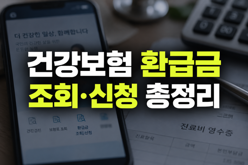 2026 국민건강보험 환급금 조회 방법｜대상자·신청 방법·지급일까지 총정리
