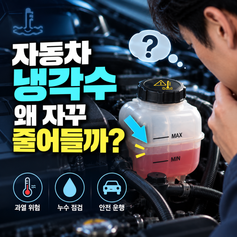 자동차 냉각수 왜 자꾸 줄어들까? 보충보다 먼저 볼 것