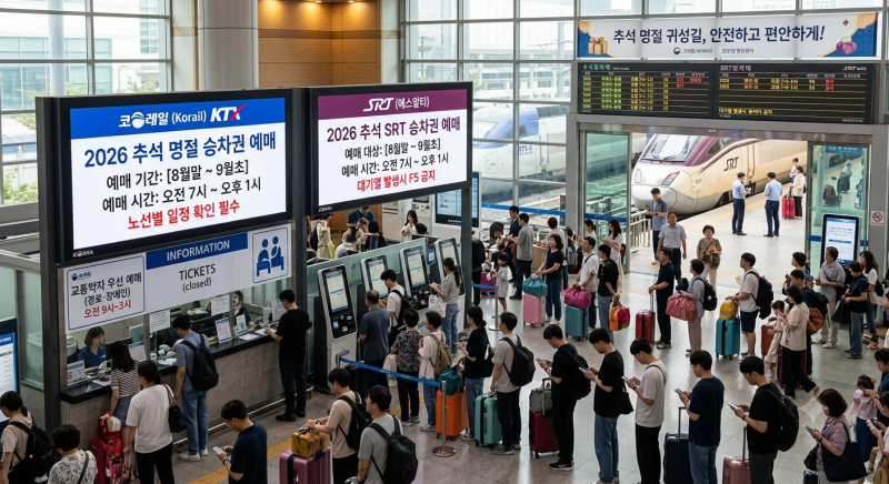 2026년 추석 KTX·SRT 예매 일정 및 성공 노하우 5가지
