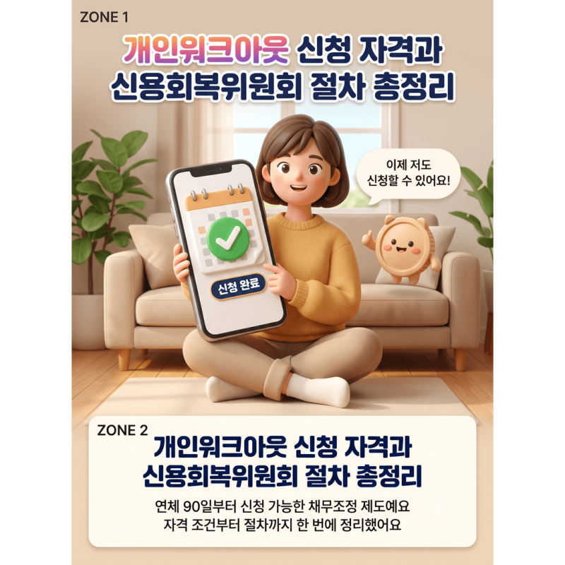개인워크아웃 신청 방법, 2026년 신용회복위원회 채무조정 프리워크아웃 연체기간 총정리