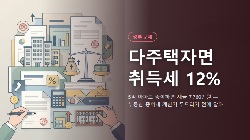 5억 아파트 증여하면 세금 7,760만원 — 부동산 증여세 계산기 두드리기 전에 알아야 할 계산 ....